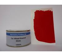 Fascinating Finishes Ltd 1 x 150ml Bright Red Gloss Enamel Car Wheel Paint