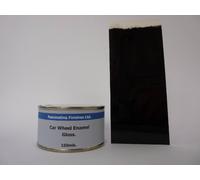Fascinating Finishes Ltd 1 x 150ml Jet Black Gloss Enamel Car Wheel Paint