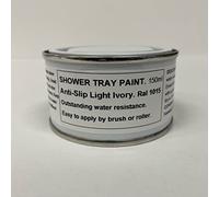 Fascinating Finishes Ltd 1 x 150ml Light Ivory - Ral 1015 - Anti Slip Shower Tray And Bath Base Paint