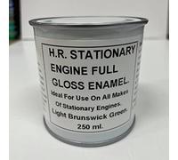 Fascinating Finishes Ltd 1 x 250ml Light Brunswick Green - BS381c 225. Stationary Engine Full Gloss Heat Resistant Enamel Paint