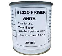 Fascinating Finishes Ltd 1 x 250ml White Gesso Primer For Canvas Wood Card For Oil/Acrylic Paints Jesso