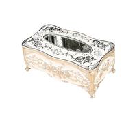 Fascinating Retro Styles Tissue Box Rose Themed Tissue Dispenser Designed with Roses and Built for Daily Durability Home Storage Organizers