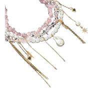 Fascinating Simple Styles Beaded Necklace Soft Pastel Colors and Lightweight Clavicle Chain for All Day Comfort Sweet Cream Fashion Jewelry
