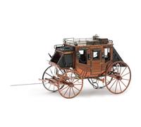 Fascinations Metal Earth 3D Model Wild West Stagecoach 11890 with Tweezers