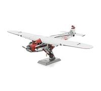 Fascinations MMS467 Metal Earth Metal Kits - Aeroplane Ford Trimotor (Tin Goose), Laser Cut 3D Construction Kit, 3D Metal Puzzle, DIY Model Kit with 3 Metal Circuits, from 14 Years