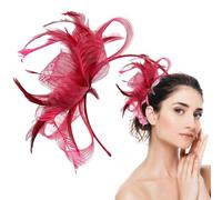 Fascinator for Women, Headpiece Fascinator, Knitted Hair Accessory for Girls Women Parties Afternoons Events Weddings Home Birthdays Carnival Costumes