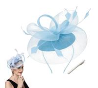Fascinator Hat,Fascinators Hats For Women,Hats And Fascinator For Weddings | Elegant Mesh Veil Headband For Women,Fascinator Hat With Headband,Formal Event Headwear,For Wedding Tea Party Race(Blove)