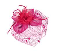 Fascinator Hat For Day Elegant Wedding Headpiece For Bride Performance Accessories (One Size)