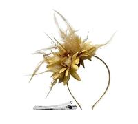 Fascinator Hat Wedding Hats For Women Classyfascinators Retromesh Clipfascinator Secure Hair Design Ladies Perfect Accessory For Specialoccasions (YE2, One Size)