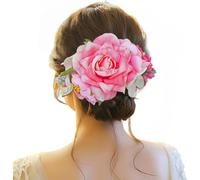 Fascinator Hats Mesh Ribbons Feathers on a Headband and Forked Clip Cocktail Tea Party Headwear for Girls Women Wedding Flower Fascinators with