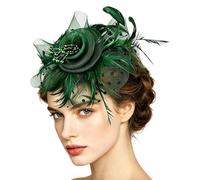 Fascinator Hats - Women's Headband with Flowers and Mesh Structure, Tea Party Fascinators - For Events Ceremonies Formal Festive Events Bridal Shower Funeral Wedding
