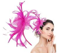 Fascinator Headband for Women, Fascinator Barrette Small Tulle Hat Hair Accessory for Weddings, Women, Girls, Social Events, Tea Rooms, Festivals, Outdoors, Home Wear, Use Qu