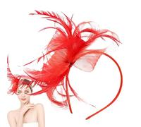 Fascinator Headband for Women, Fascinator Hairstyle - Small Tulle Hat Hair Accessory for Weddings, Women, Girls, Social Events, Tea Rooms, Festivals, Outdoors, Home Use, Use