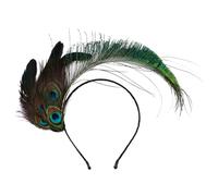 Fascinator Headband Peacock, 1920s Peacock Headband Flapper Headpiece for Women Wedding Tea Party