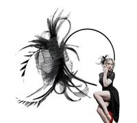 Fascinator Headband - Small Tulle Hat Hair Accessory for Weddings, Women, Girls, Social Events, Tea Rooms, Festivals, Outdoors, Home, Everyday Use