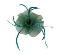 Fascinator Wedding Hat Feather Fascinator Flower Headband Fashion Elegant Feather Hat Bridal Headpiece for Women Girls, Weddings Hair Accessory Evening Tea Party Cocktail Ladies Fascinators (One Size)