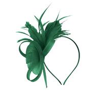 Fascinator Wedding Hat Feather Mesh Wedding Bridal Shower Flower Headband Party Hat Hairclips for Women Girls, Weddings Hair Accessory Evening Tea Party Cocktail Ladies Fascinators (One Size)