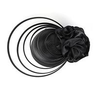 Fascinator Women's Wedding Headpiece Hats Hair Hat Clip Veil Headband Mesh Tea Party Headwear Women Pillbox Hat Hair Accessories for Church Halloween Cocktail Club, black, One Size Fits All