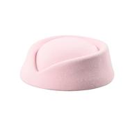 Fascinator Wool Hostesses Pillbox Hat Millinery Making 39 Hat With Net Veil, pink, One Size
