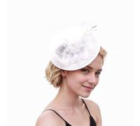 Fascinators For Weddings, Fascinator Headband Clip with Feather Flower Mesh for Ladies, Headband Fascinator Hat with Clip, Elegant Fascinators for Weddings & Mother of the Bride