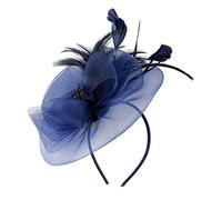 Fascinators for Weddings Fascinators for Women Fascinator Hat Flower Mesh Feathers on a Headband and a Forked Clip Cocktail Tea Party Headwear Fit Girl and Women Organza Church