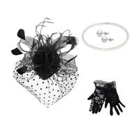 Fascinators for Weddings Fascinators for Women Fascinator Hat Flower Mesh Ribbons Feathers on a Headband and a Clip Tea Party Headwears