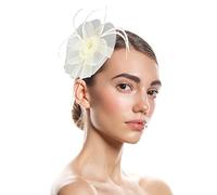 Fascinators for Weddings Fascinators for Women In New Women Ladies Small Feather Flower Hair Hat Fascinator Party Wedding Royal Ascot Race Tea Party Cocktail Ball Wedding Church