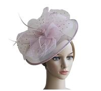 Fascinators for Weddings Fascinators for Women Ladies Flower Feather Fascinator Hat Veil Net Headband Clip Pillbox Hat Wedding Headpiece Race Ascot Cocktail Tea Party Banquets Hair Accessories
