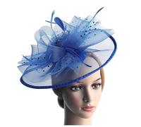 Fascinators for Weddings Fascinators for Women Ladies Flower Feather Fascinator Hat Veil Net Headband Clip Pillbox Hat Wedding Headpiece Race Ascot Cocktail Tea Party Banquets Hair Accessories