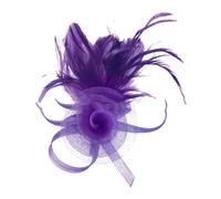 Fascinators for Weddings Fascinators for Women Mesh Flower Feather Fascinator with Clip and Head Band Cocktail Tea Party Headwear