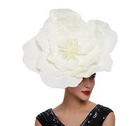 Fascinators for Weddings Fascinators for Women Wedding Hats Tea Party Hat Women Girls Lady Cocktail Church Wedding Flower Cocktail Mesh Hair Clip Tea Party Headbands