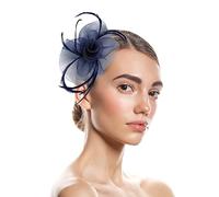 Fascinators For Weddings Flower Feather Headband Fascinator Wedding Headwear Ladies Race Pillbox Wedding Cocktail Tea Party Derby Hat For Women