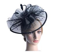 Fascinators For Weddings Tea Party Headband Wedding Flower Cocktail Mesh Feathers Hair Clip Wedding Headwear Ladies Race Royal Ascot Pillbox Weddings Cocktail Tea Party Derby Hat for Women