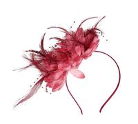 Fascinators for Weddings, Weddings Hats Flowers Fascinator Hat Pillbox Hat Hairclip for Women Headdress Feather Mesh Hair Accessories Headband Fascinator Headpiece with Knotted Headbands (One Size)