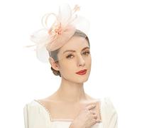 Fascinators for Women Headgear Elegant Fascinator Hat Pillbox Hat Women Accessories Cocktail Tea Party Headwear Exquisite French Fascinators for Weddings Mother of The Bride Outfits
