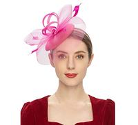 Fascinators for Women Headgear Elegant Fascinator Hat Pillbox Hat Women Accessories Cocktail Tea Party Headwear Exquisite French Fascinators for Weddings Mother of The Bride Outfits