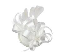 Fascinators for Women Ladies Fascinator Hat Ribbons Feathers on a Headband Clip Cocktail Tea Party Headwear for Girl and Women
