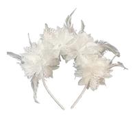 Fascinators for Women Ladies Fascinator Retro Feather Fashion Feather Hairpin Stage Runway Bride Hair Accessories for Cocktail Tea Party Wedding Race