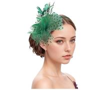 Fascinators Hat Flower Cocktail Tea Party Headwear Feather Mini Top Hat Hair Fascinator Headband Wedding Races Bridal Flower Feather Hair Clip Pillbox Bride Headwear Restraints