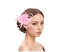 Fascinators Hat Flower Cocktail Tea Party Headwear Feather Mini Top Hat Hair Fascinator Headband Wedding Races Bridal Flower Feather Hair Clip Pillbox Bride Headwear Restraints
