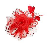 Fascinators Hats Mesh Flower Veil Headband | Tea Party Hat for Formal Ceremony Event Bridal Shower Funeral Wedding