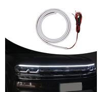 fasebeek 1 PC Car Daytime Running Light Strips, 70In Car Hood Strip Light, Universal Dynamic Scan Start Up Hoodbeam Kit, for Cars, SUVs, Trucks (White)