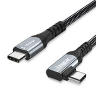 Fasgear 100W USB-C Cable with E-Marker Chip, 3ft 90 Degree 5A Power Delivery USB 3.1 Gen 2 Type C to C 10Gbps Data Fast Charging Cord Compatible for Google Pixel 4 3,Macbook,Pixelbook,S20,Black