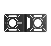 Fasgear Aluminium VESA Mounting Bracket for Intel NUC Extension Plate Adapter with 100x100mm and 75x75mm Holes,Monitor Arm Conversion Kit Holder for VESA Pattern for Mini PC Computer Mount (Black)