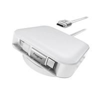 Fasgear One Line Retractable USB C Cable,60W PD/PPS Fast Charging,360°Rotatable Desk Mount,110cm Fixed 90cm Retractable Auto Rewind Type C Lead for Sam-sung/i-Phone 17 16 Pro/i-Pad Pro/Mac-Book