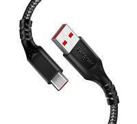 Fasgear Warp Charge 30W Cable for Oneplus 8 Pro 8 7 Pro 7T, 1 Pack 3ft/1m Dash Charging USB C Cable Fast Charge Nylon Braided Data Sync USB Type C Cable for Oneplus 7 6T 6 5T 5 3T (3ft, Black)