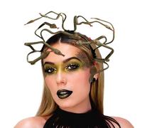 Fashband Snake Headband Medusa Greek Goddess Hairband Masquerade Headdress Halloween Cosplay Headpiece Carnival Party Accessories for Women and Girls