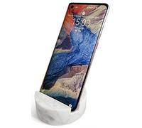 fashciaga Luxurious Marble Cell Phone Stand Holder for Cellphone Tablet On Desk, Countertop, Table, Nightstand. Heavy Solid Real Stone Mobile Phone Stands