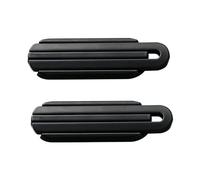 Fasheepfa 2 Pieces Vintage Cabinet Pulls Zinc Alloy Flip Top Handles for Dressing Table Drawers Closet Door Handle Levers European Style Kitchen Bathroom (Black, L)