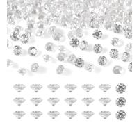 FASHEWELRY 500Pcs 1mm Mini Faceted Diamond Cubic Zirconia Cabochon Crystal Pointed Back CZ Stones Diamante Gems Bead for Nail Art Decoration Earring Ring Jewelry Making Embellishment